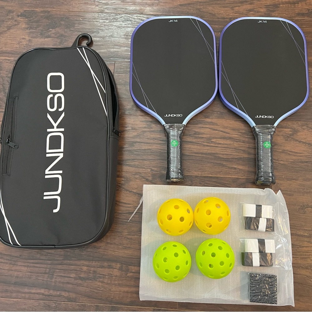 Pickleball Paddles Set of 2 -Lightweight Composite Carbon Fiber